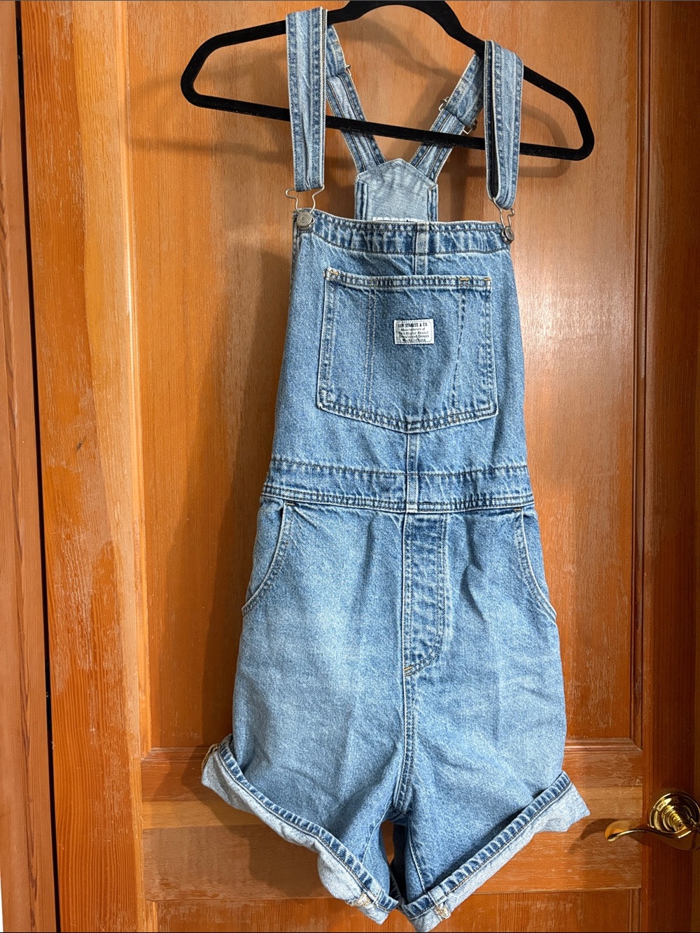 Levi's Light Wash Denim Overalls with Signature Patch